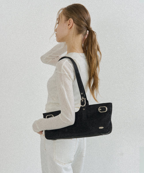 MIDDLE ONIX SHOULDER BAG - 2 COLORS BLACK