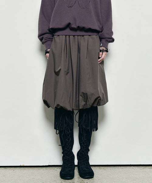 BUTTERFLY VOLUME BALLOON SKIRT #徐睿知同款! - 2 COLORS CHARCOAL