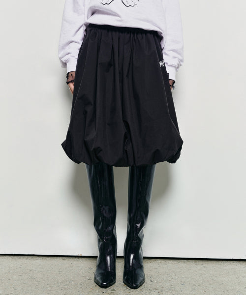 BUTTERFLY VOLUME BALLOON SKIRT #徐睿知同款! - 2 COLORS BLACK