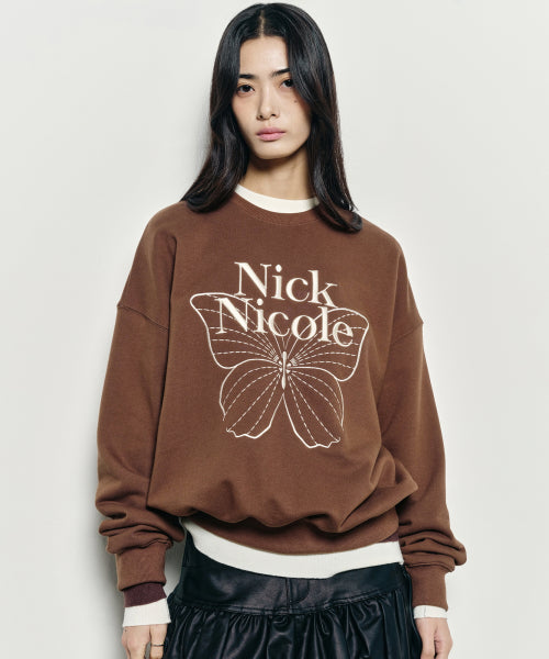 VOLUME BUTTERFLY SIGNATURE SWEATSHIRT #徐睿知同款! - 10 COLORS CREAM