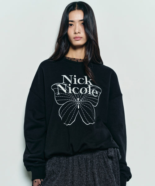 VOLUME BUTTERFLY SIGNATURE SWEATSHIRT #徐睿知同款! - 10 COLORS WHITE