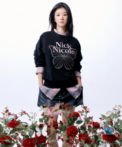 SOFT LEATHER WAIST MINI SKORT #徐睿知同款! BLACK