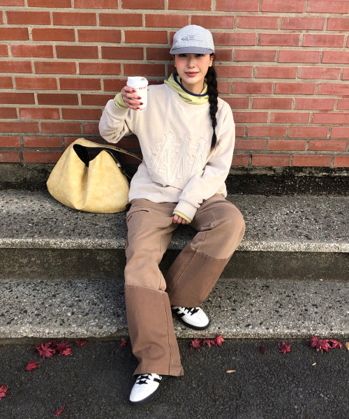 POCKET POINT COTTON TRACK PANTS - 2 COLORS BROWN