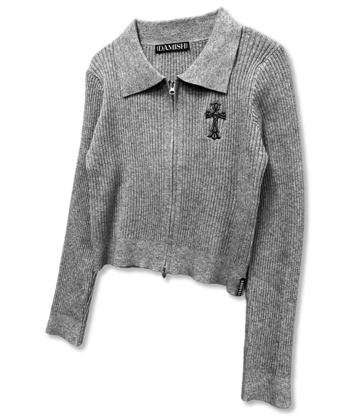 GOTHIC CROSS KNIT - 3 COLORS GREY