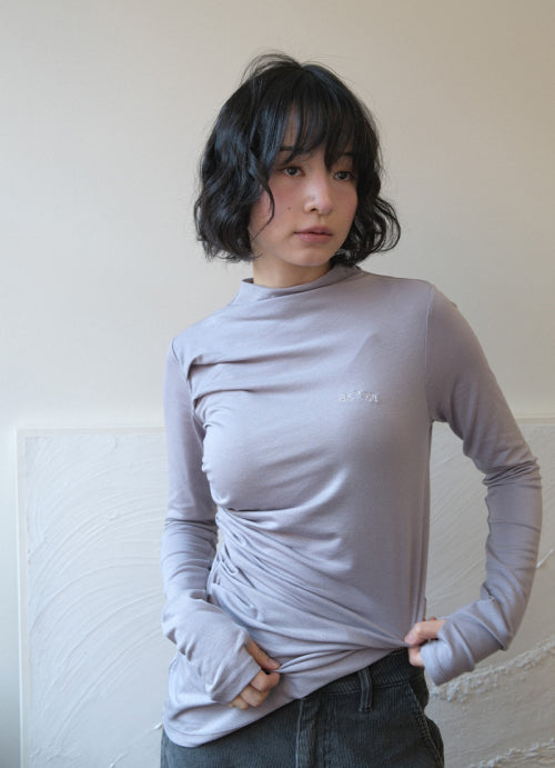 VEIL HIGH-NECK TEE - 3 COLORS