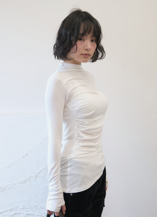 VEIL HIGH-NECK TEE - 3 COLORS