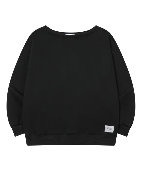 SHOULDER SWEATSHIRT - 3 COLORS BLACK