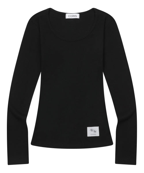 LONG SLEEVE TEE - 4 COLORS BLACK