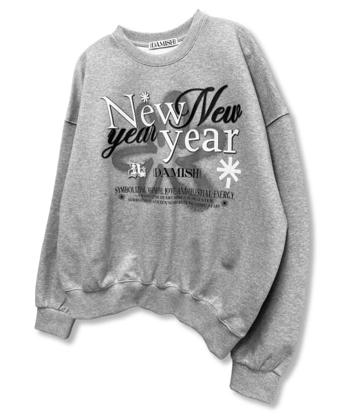 GRAPHIC SWEATSHIRT - 2 COLORS GREY