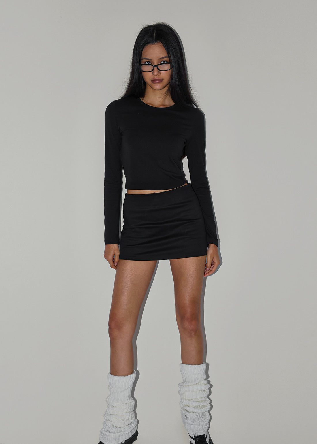 BASIC COTTON MODAL LONG SLEEVE TEE 2