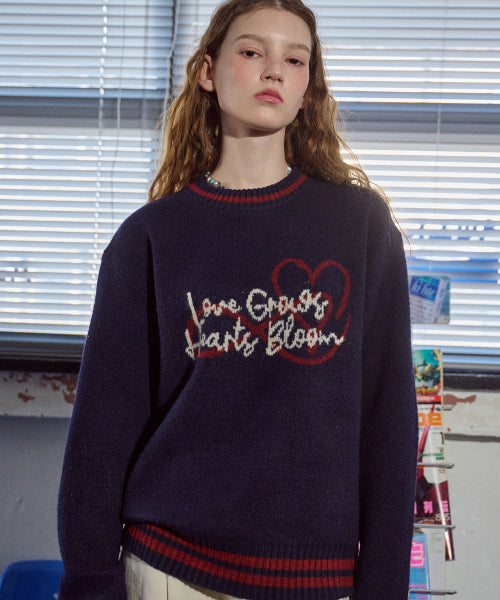 LOVE PULLOVER KNIT - 2 COLORS NAVY