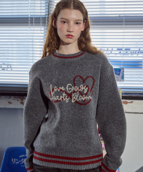 LOVE PULLOVER KNIT - 2 COLORS GREY