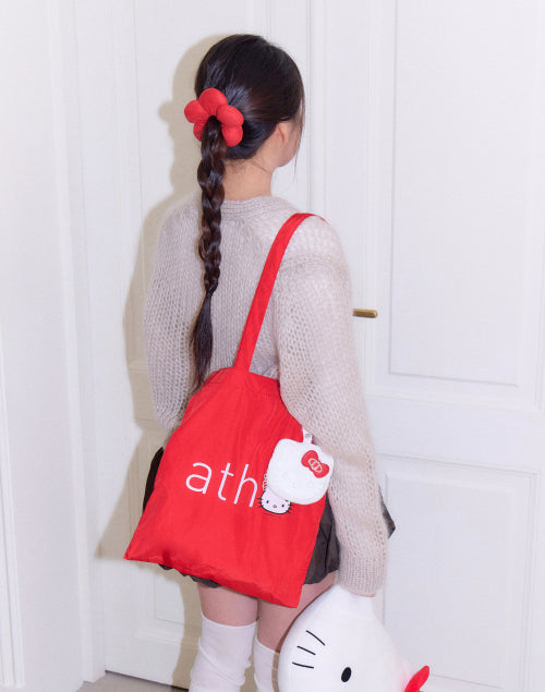 PINK POUCH KEYRING ECO BAG - 3 COLORS RED