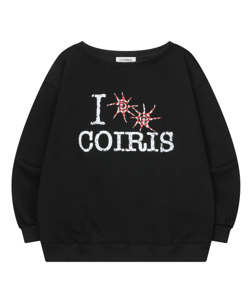 TEE LOGO SHOULDER SWEATSHIRT - 2 COLORS BLACK