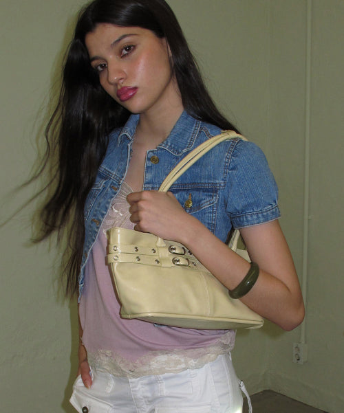 MINI BELTED BOAT BAG (LEMONADE) - 5 COLORS LEMON