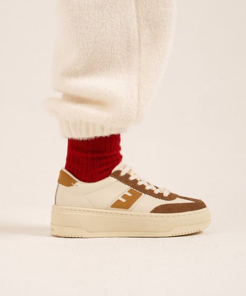 SANTOS HIGH TOFU / BROWN / MUSTARD