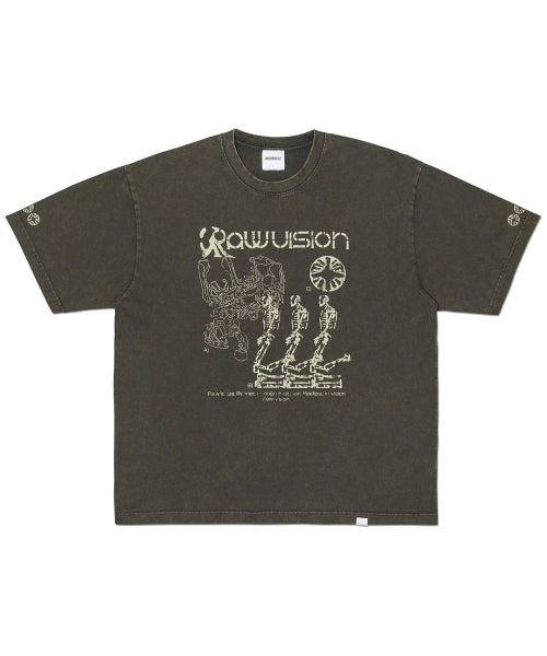 S.I WASHED T-SHIRT - WASHED CHARCOAL - 2 COLORS