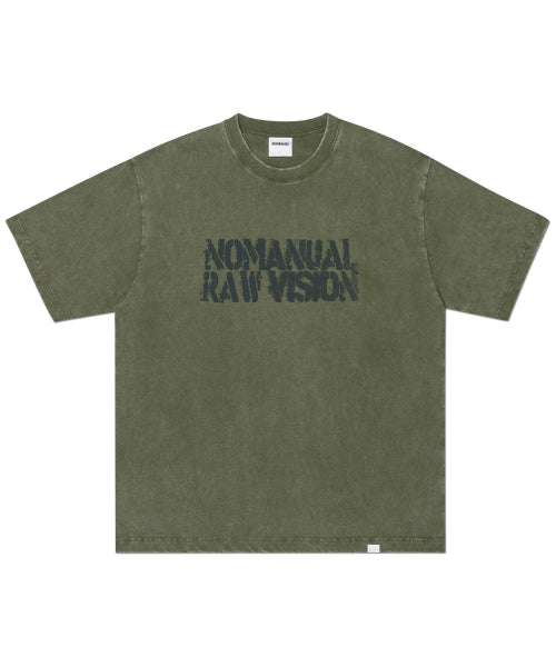 RAWMARK T-SHIRT - WASHED KHAKI - 2 COLORS