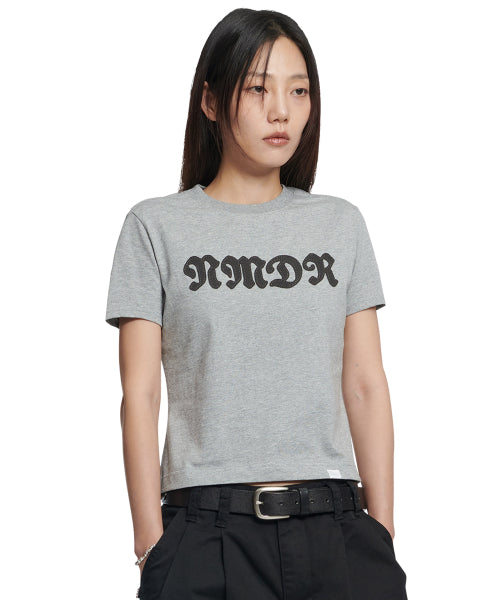 WAFFLE PATCHED T-SHIRT - MELANGE - 2 COLORS