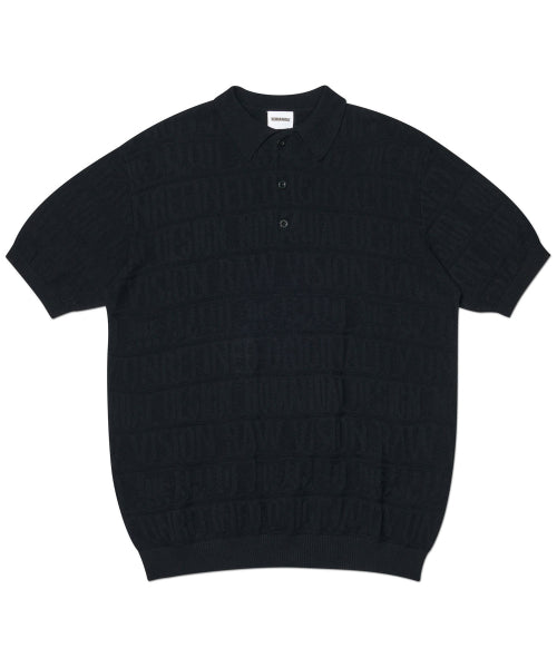 M.F JACQUARD POLO SHIRT - BLACK - 2 COLORS