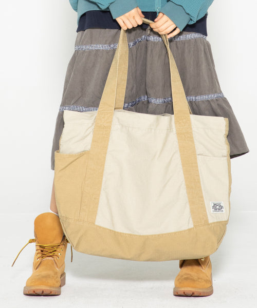 TOTE - 2 COLORS BEIGE