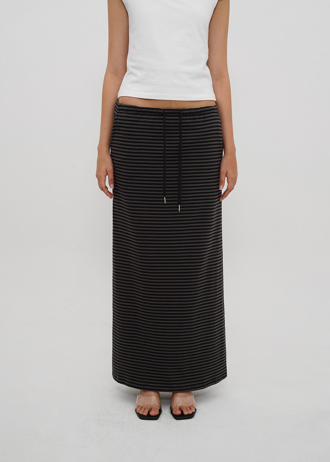 STANDARD BANDED LONG SKIRT - 4 COLORS 11