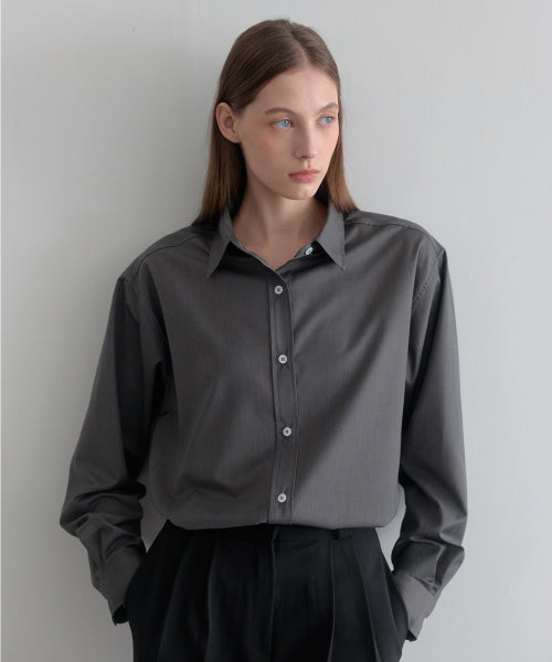 THE OFFICE SHIRT - 7 COLORS CHARCOAL