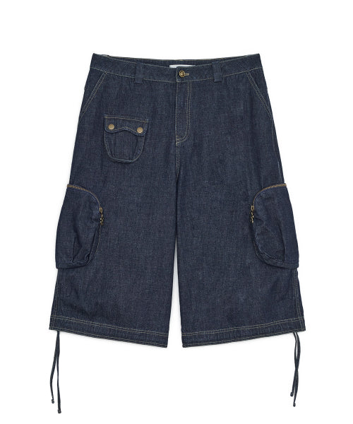 WASHED BERMUDA CARGO PANTS AS SHOWN
