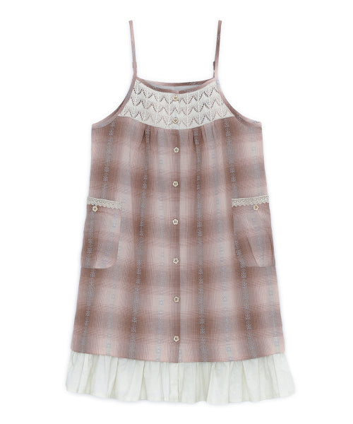MORI BUTTON LAYERED DRESS - 2 COLORS PINK