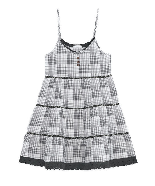 TIERED MORI SLEEVELESS - 2 COLORS GREY