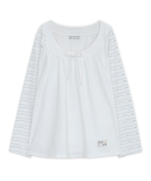 DRAW STRING LONG SLEEVE - 3 COLORS IVORY