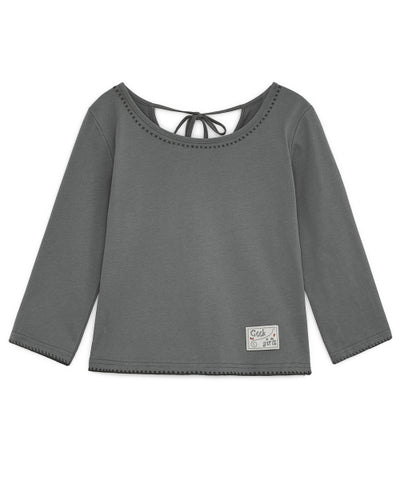 BAG RIBBON CAPRI SLEEVE TEE - 2 COLORS