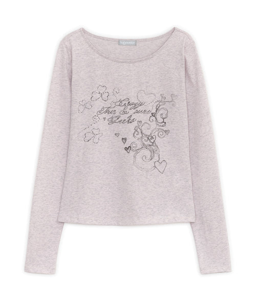 MELLOW LONG SLEEVE TEE GREY