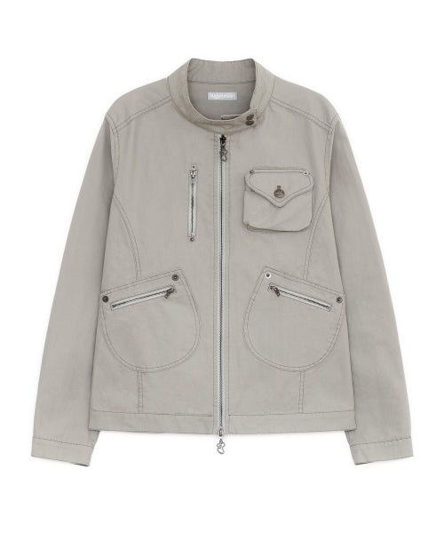 RIDER COTTON JACKET - 2 COLORS GREY