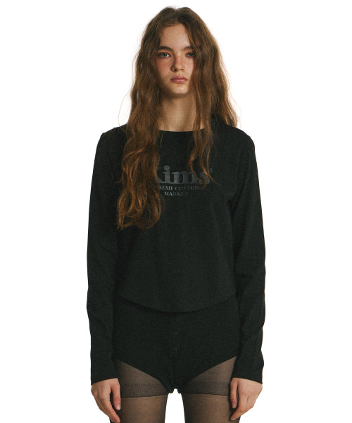KIMS BAM LOGO LS TEE BLACK - 5 COLORS BLACK