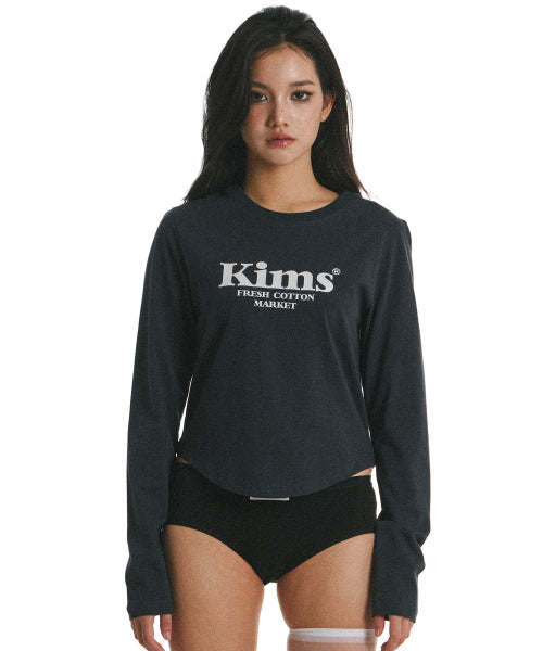 KIMS BAM LOGO LS TEE AS SHOWN