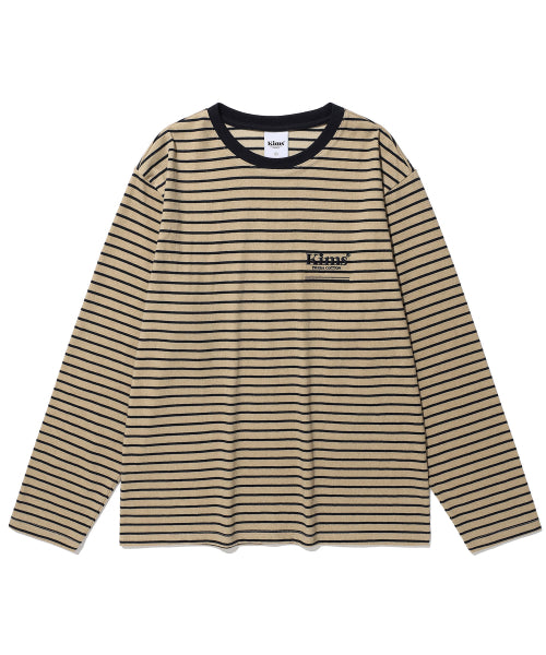 MINI BAM LINE STRIPE LS TEE - 2 COLORS BEIGE
