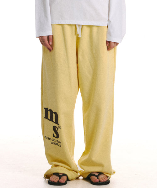 MESSY ALPHA APP SWEATPANTS - 2 COLORS YELLOW