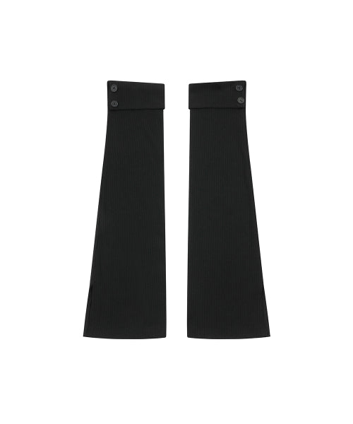 BUTTON SLIT LEG WARMER #REI同款! - 3 COLORS BLACK