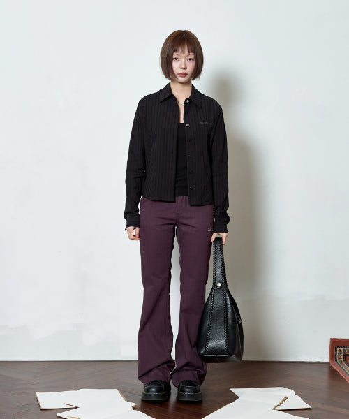 ASON TINA TWILL PANTS - 2 COLORS PURPLE