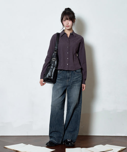 FADE DENIM WASHING PANTS - 2 COLORS