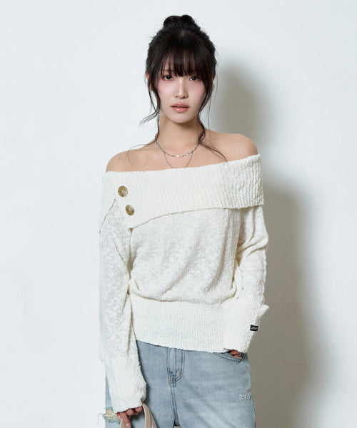 KIRA OFF-SHOULDER KNIT - 2 COLORS