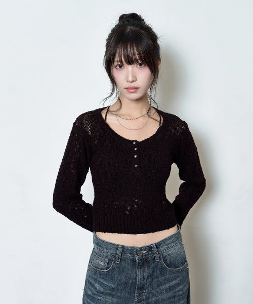 ICE BOUCLE KNIT - 2 COLORS