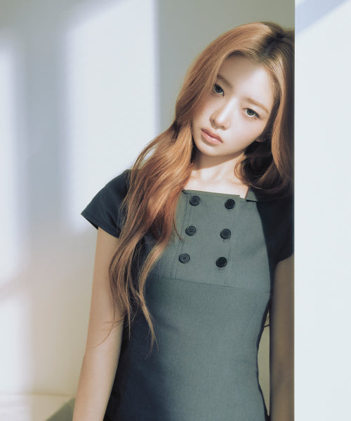 DOUBLE BUTTON SHIRTS TOP #REI同款! - 2 COLORS CHARCOAL