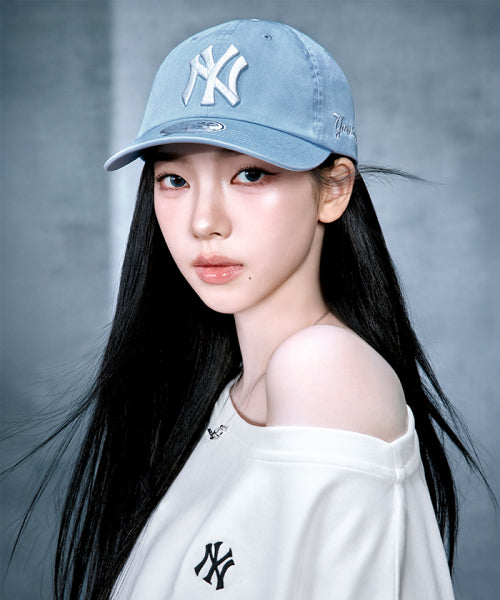 SIGNATURE UNSTRUCTURED BALL CAP LA #KARINA同款! - 12 COLORS SKY BLUE
