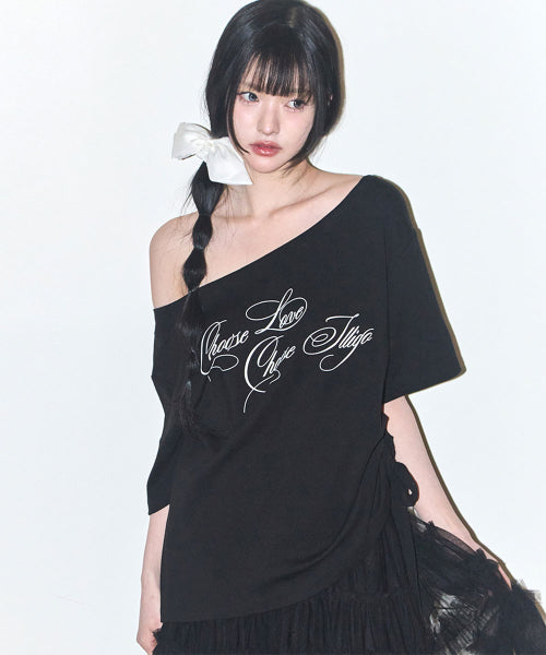 RIBBON TOP - 4 COLORS BLACK