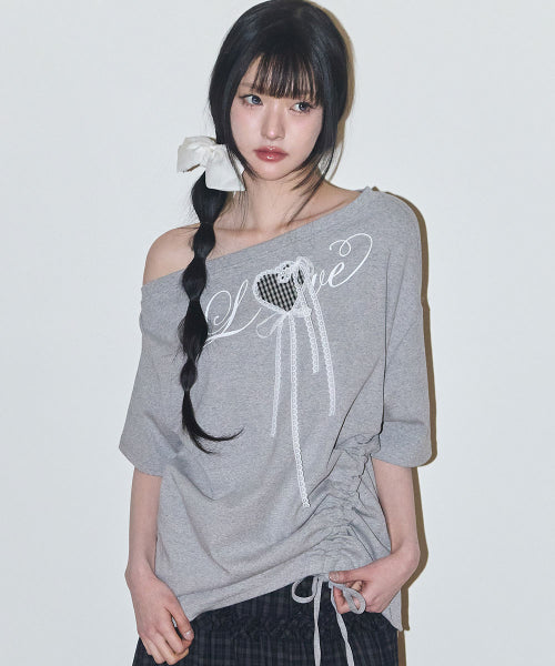 LOVE OVERFIT SHIRT - 3 COLORS MELANGE GREY
