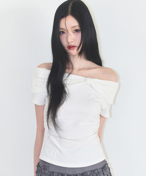 OFF SHOULDER MINT - 4 COLORS WHITE