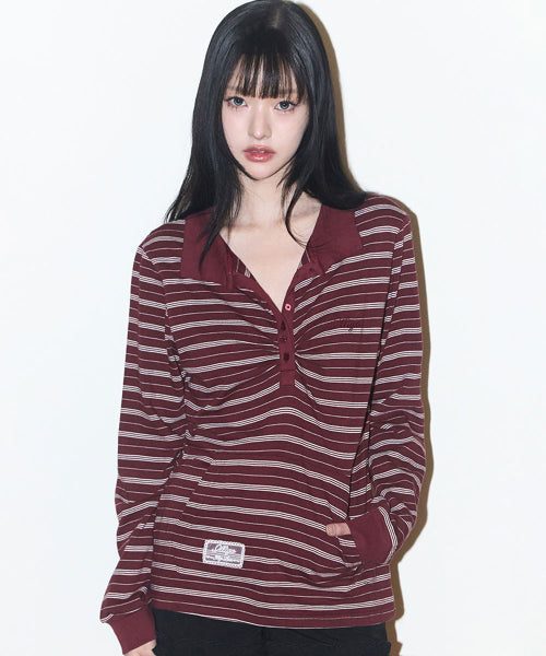 COLLAR LONG - 3 COLORS BURGUNDY