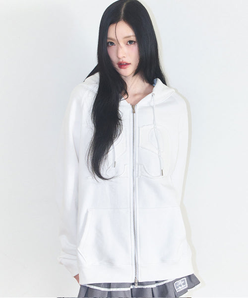 129 LOGO HOODIE GREY - 9 COLORS WHITE